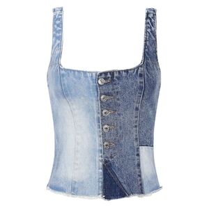 Zara Denim Corset Vest